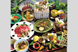 八光館でいただく国産松茸会席