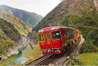 【秋の日本3大秘境「祖谷」たっぷり約3時間大満喫】観光列車「四国まんなか千年ものがたり」